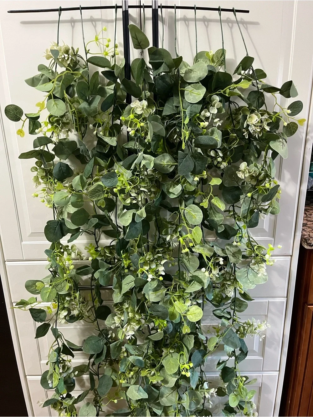 7 pieces Faux Eucalyptus Hanging Garland - Green (5.5 feet long each)